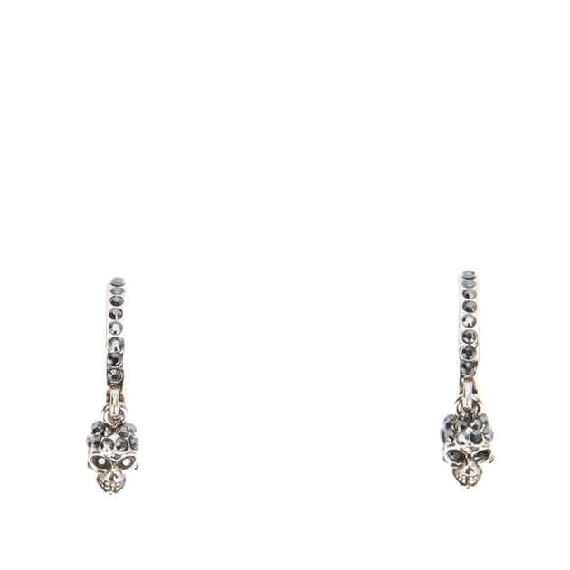 Alexander McQueen Skull Hoop Earrings