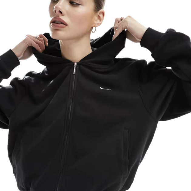 Nike Chill knit zip up hoodie in black