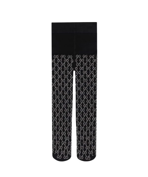 Gucci Embellished Crystal Logo tights