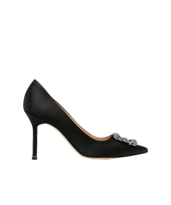 Manolo Blahnik Hangisi 90mm Satin Pumps - Image 2