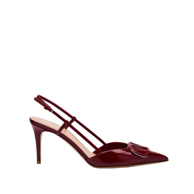 Valentino Garavani VLogo Patent Slingback Pumps