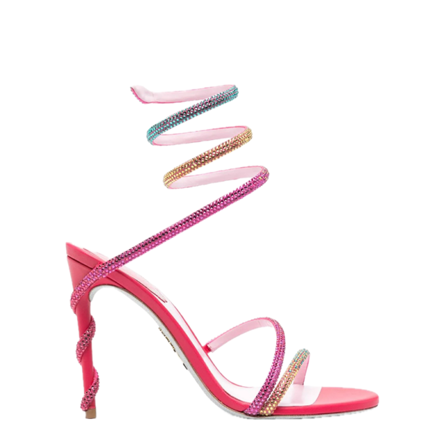 René Caovilla Margot 105mm leather sandals