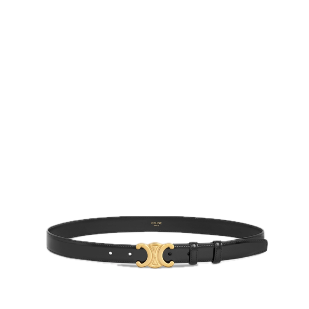 Celine Medium Triomphe Belt in Taurillon Leather