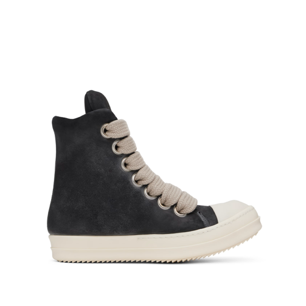 RICK OWENS Black Porterville Jumbolaced Padded Sneakers