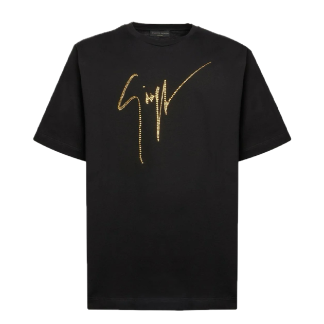 Giuseppe Zanotti Rhinestone-Embellished Logo T-shirt