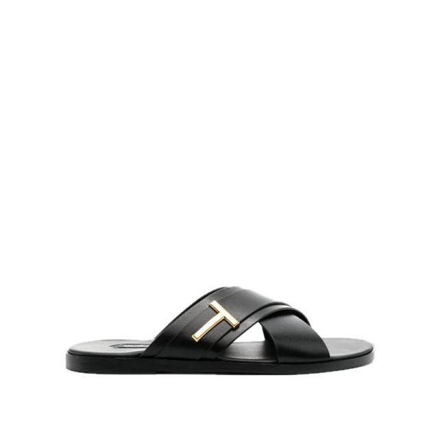 Tom Ford Preston leather slides