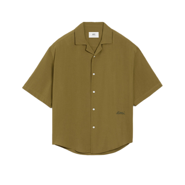 Green Ami Camp Short Sleeved Shirt
