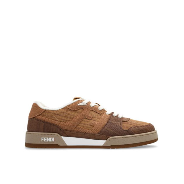 Fendi match wood-treated sneakers