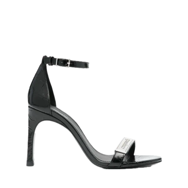 Coperni Logo-plaque crocodile-effect sandals