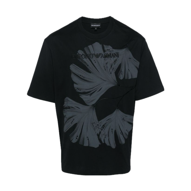 Emporio Armani Embroidered-logo cotton T-shirt