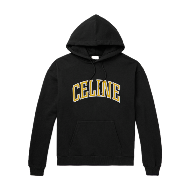 Celine Homme Logo-print cotton-blend Jersey Hoodie