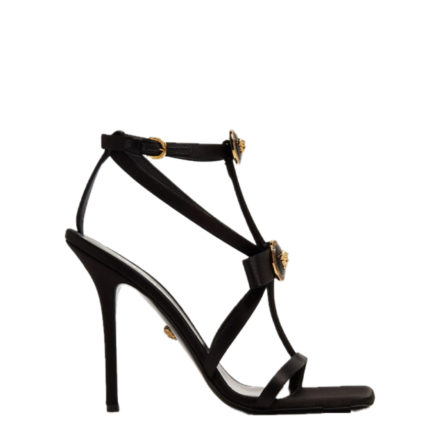 Versace Gianni Ribbon 110mm Satin Sandals