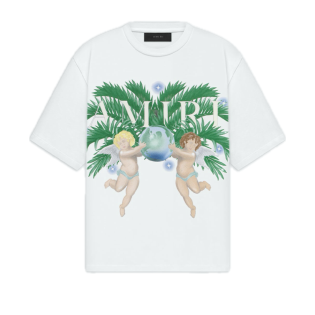 Amiri Airbrush Cherub Tee White