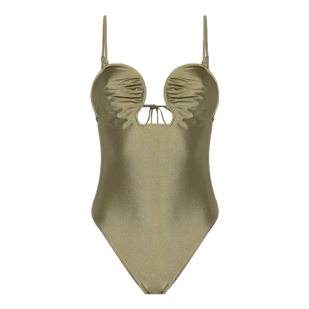 Cult Gaia Celia wired-neckline swimsuit