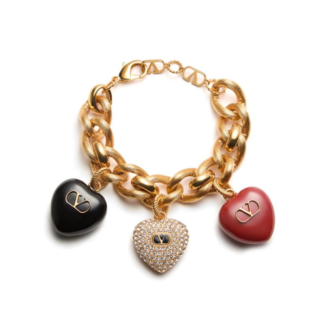 Valentino Garavani Triple Coeur Royal Bracelet