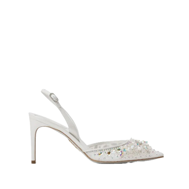 René Caovilla Cinderella 80mm leather pumps