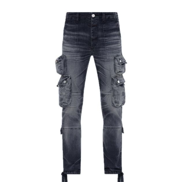 Amiri Tactical Cargo Jean Storm Grey