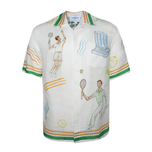 Casablanca Cuban collar short sleeve shirt