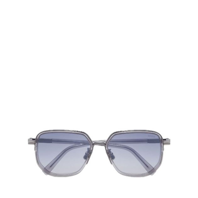 Zegna Transparent pilot-frame sunglasses