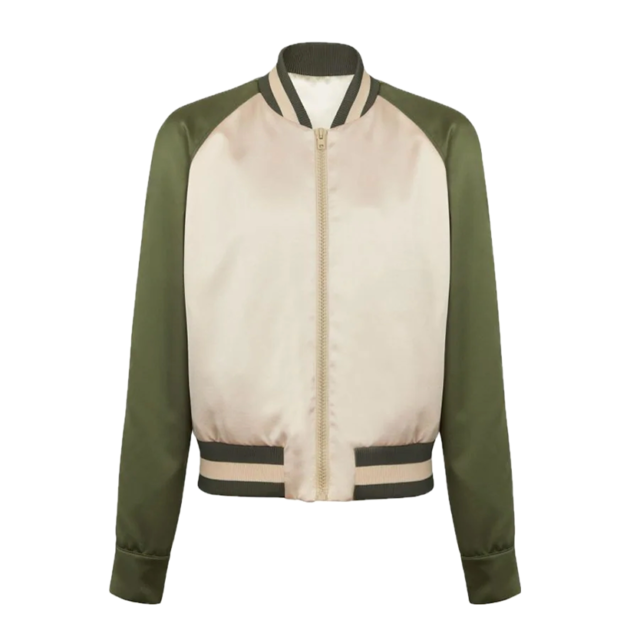 Balmain Paris logo-embroidered bomber jacket