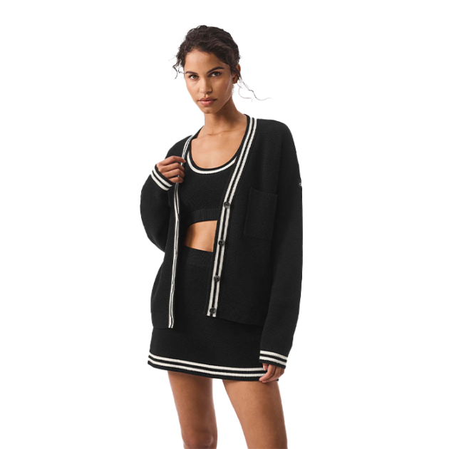 Tennis Club Sweater Knit Cardigan