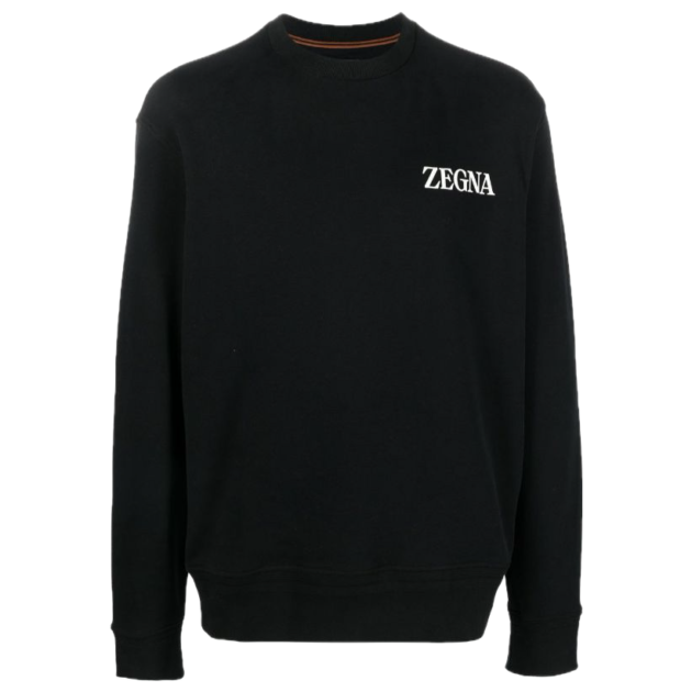 Zegna  Chest logo-print detail sweatshirt