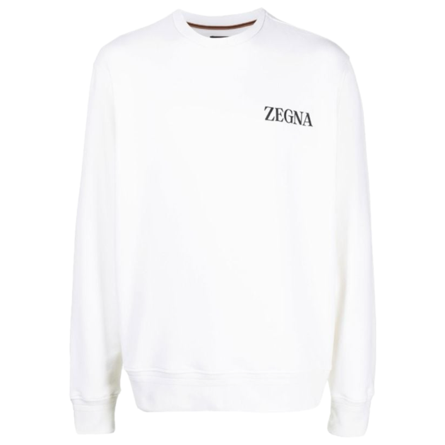 Zegna  Chest logo-print detail sweatshirt