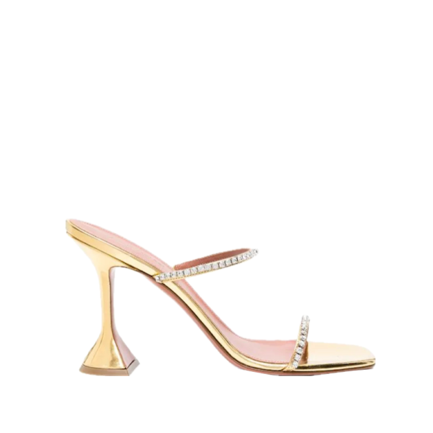 Amina Muaddi Gilda Mirror 95mm mules