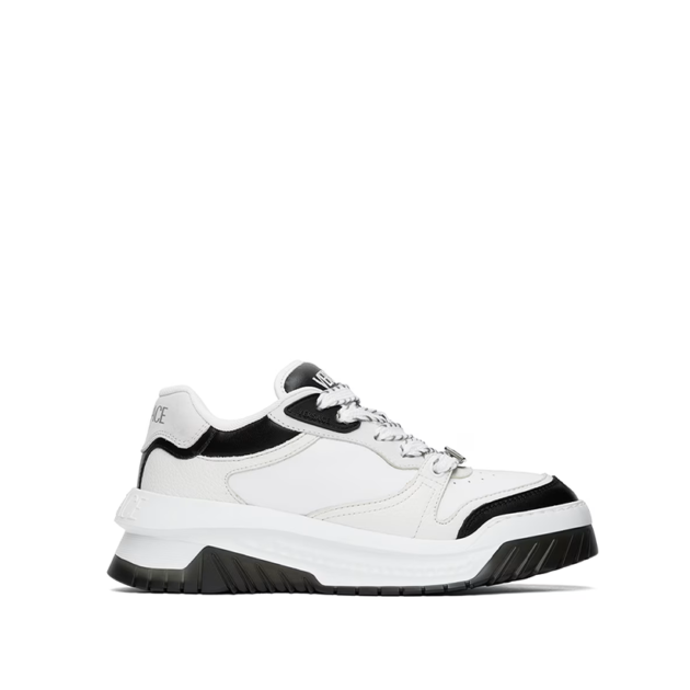VERSACE White & Black Odissea Sneakers