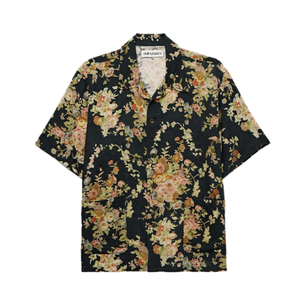 Our Legacy Elder Camp-collar floral-print cotton shirt