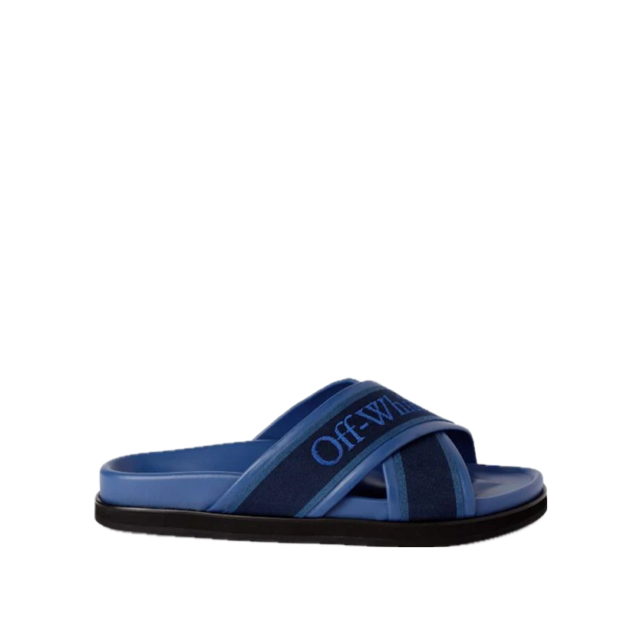 Off-White Cloud Leather Slides