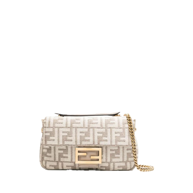 Fendi Baguette FF-jacquard shoulder bag