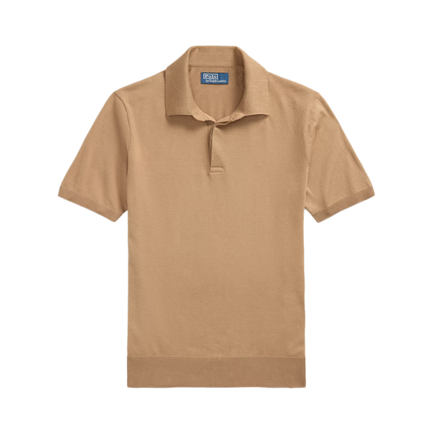 Cotton Polo-Collar Sweater