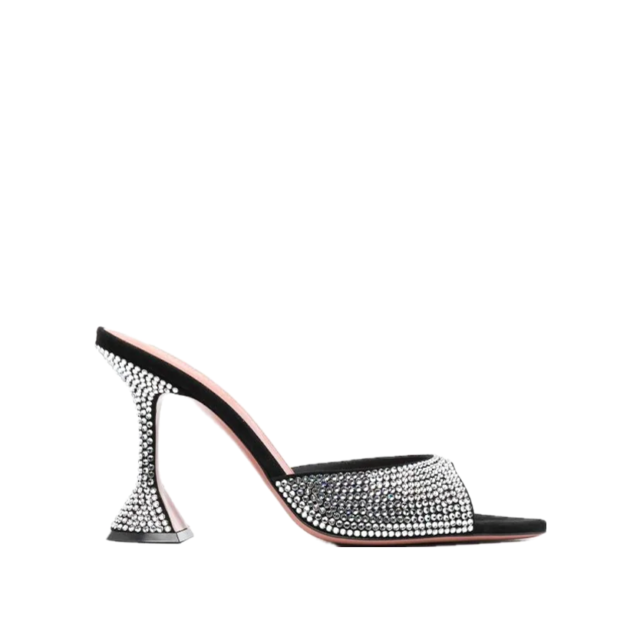 Amina Muaddi Caroline 105mm crystal-embellished mules