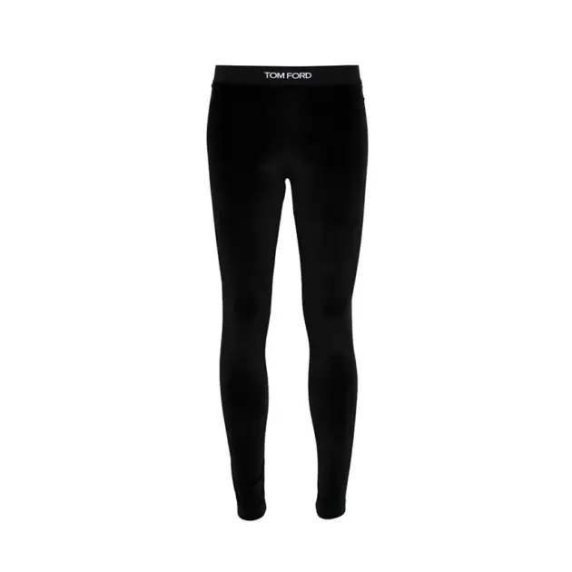 Black Lustrous Signature Leggings