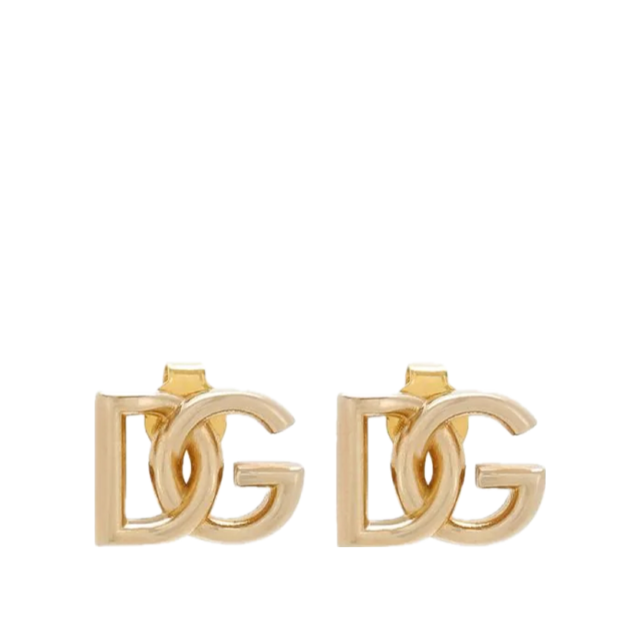 Dolce & Gabbana Logo-plaque polished earrings