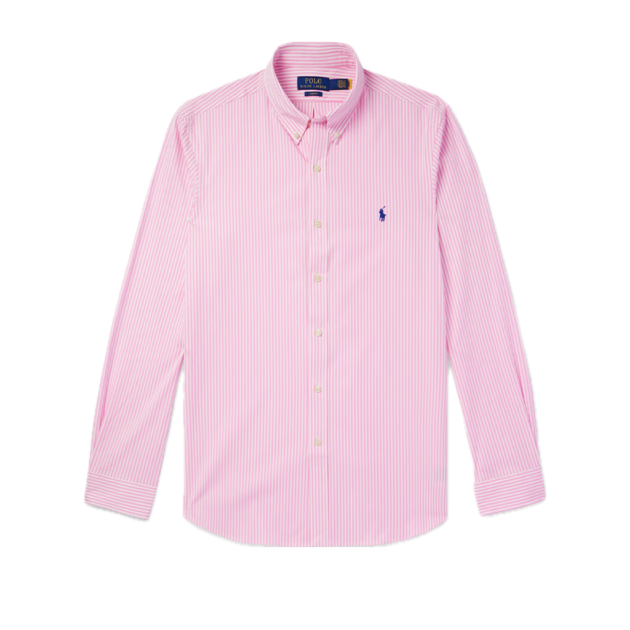 Polo Ralph Lauren Button-Down collar striped cotton-Blend Poplin shirt