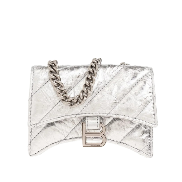 Balenciaga Crush Metallic Mini Shoulder Bag