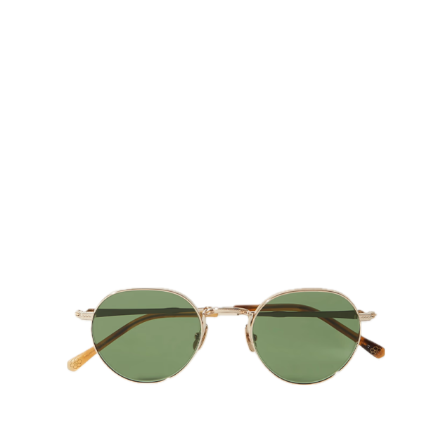 MR LEIGHT Hachi Round-Frame Silver-Tone Sunglasses