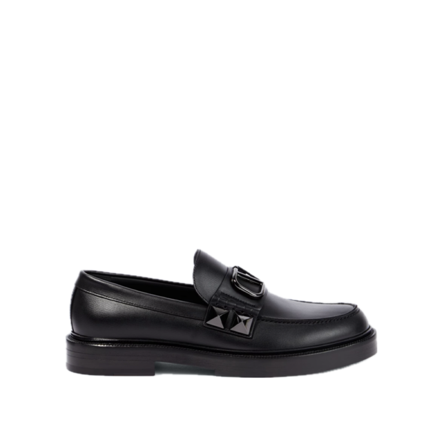 Valentino Garavani VLogo Stud Sign leather loafers