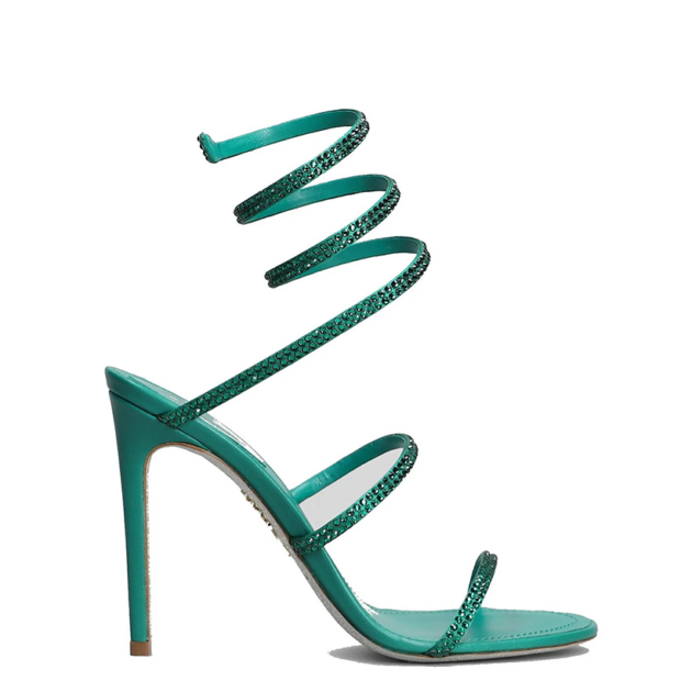 René Caovilla Cleo Embellished Heeled Sandals