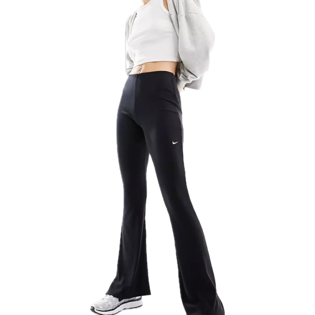 Nike Mini-ribbed flared leggings