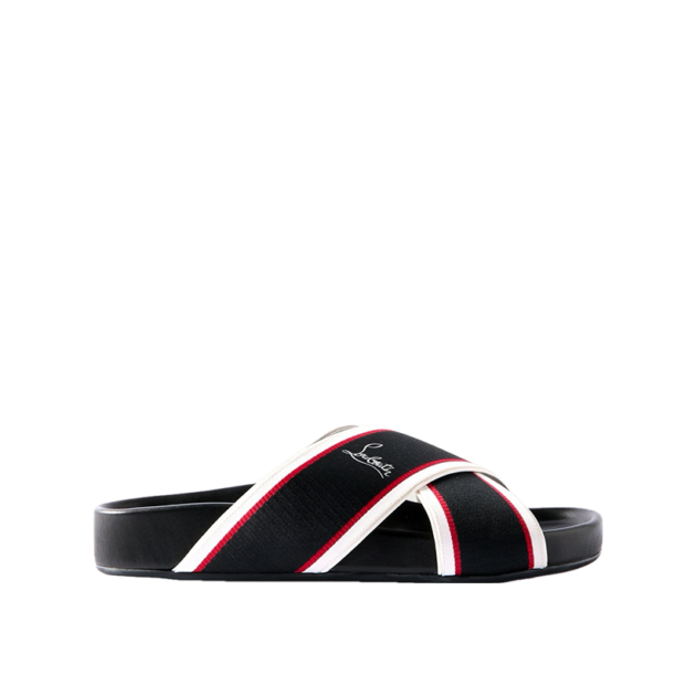 CHRISTIAN LOUBOUTIN Striped Webbing Sandals