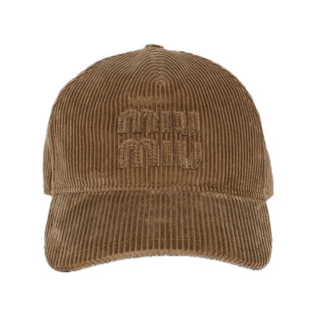 Miu Miu Drill Fabric Baseball Cap
