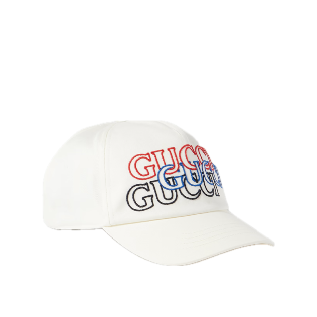 GUCCI Logo-Embroidered Cotton-Twill Baseball Cap