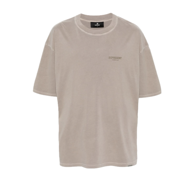 Represent appliqué-logo cotton T-shirt